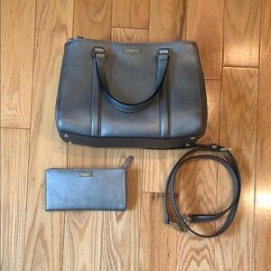 Kate Spade Metallic Purse with Wallet